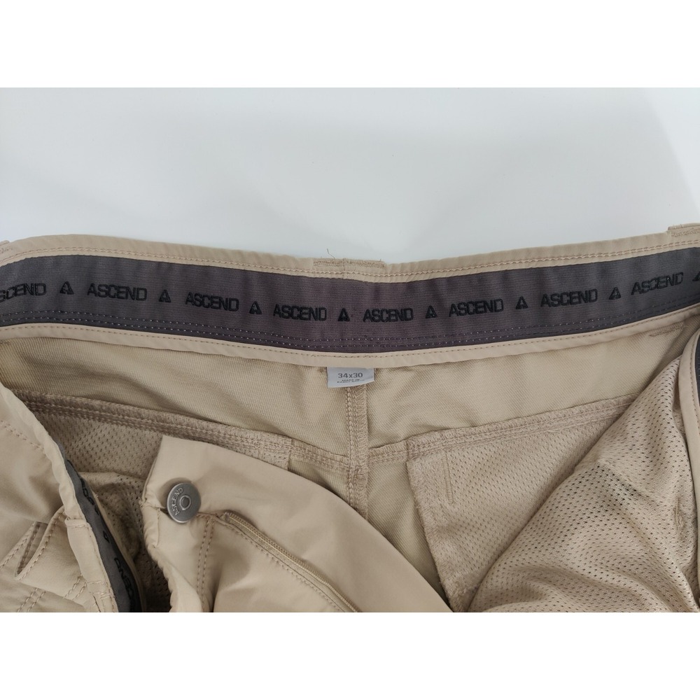 Ascend Timber Creek Hiking Pants Tan Khaki Plaza Taupe Bass Pro Shops 34x30 - Picture 11 of 12